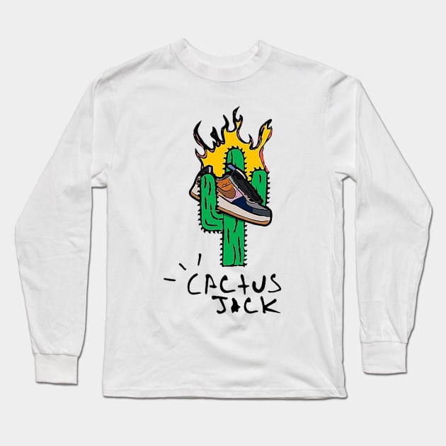 cactus jack Travis Scott Long Sleeve T-Shirt by Experience_art